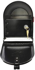 Qualarc E1-MLBX-LKIT-BLK Rust Proof Galvanized Steel Mailbox with Locking Insert