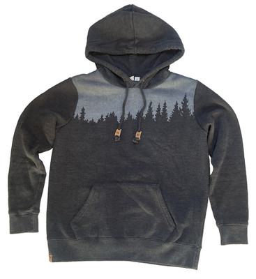 REI Hoodie Women s JUNIPER 10 Ten Tree Gray Treeline Sweatshirt Size M