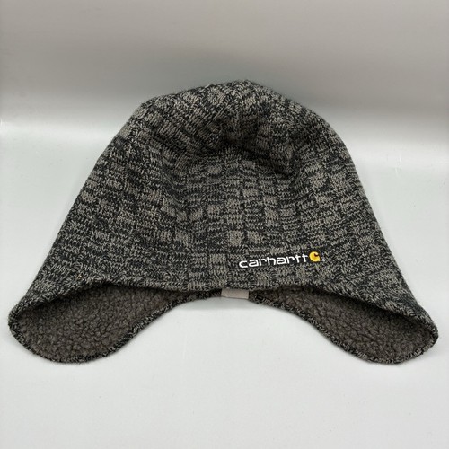 Carhartt Akron Sherpa Fleece Winter Beanie Adult OSFA Gray Rib Hat
