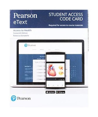 Pearson Etext Access to Health -- Access Card, Donatelle, Rebecca J.