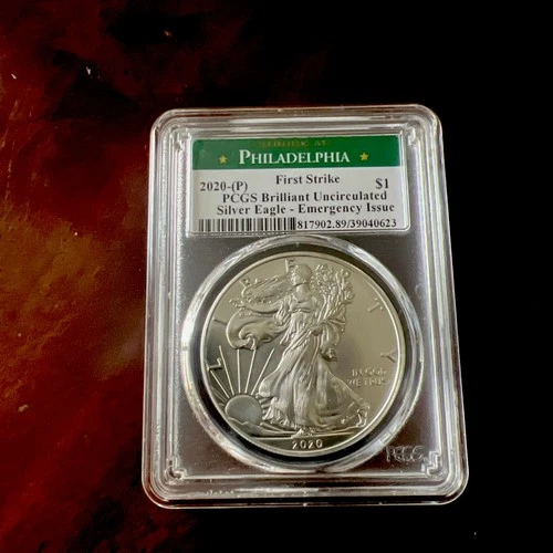 2020P  Silver American Eagle Coin PCGS MS69 ENERGENCY ISSUE
