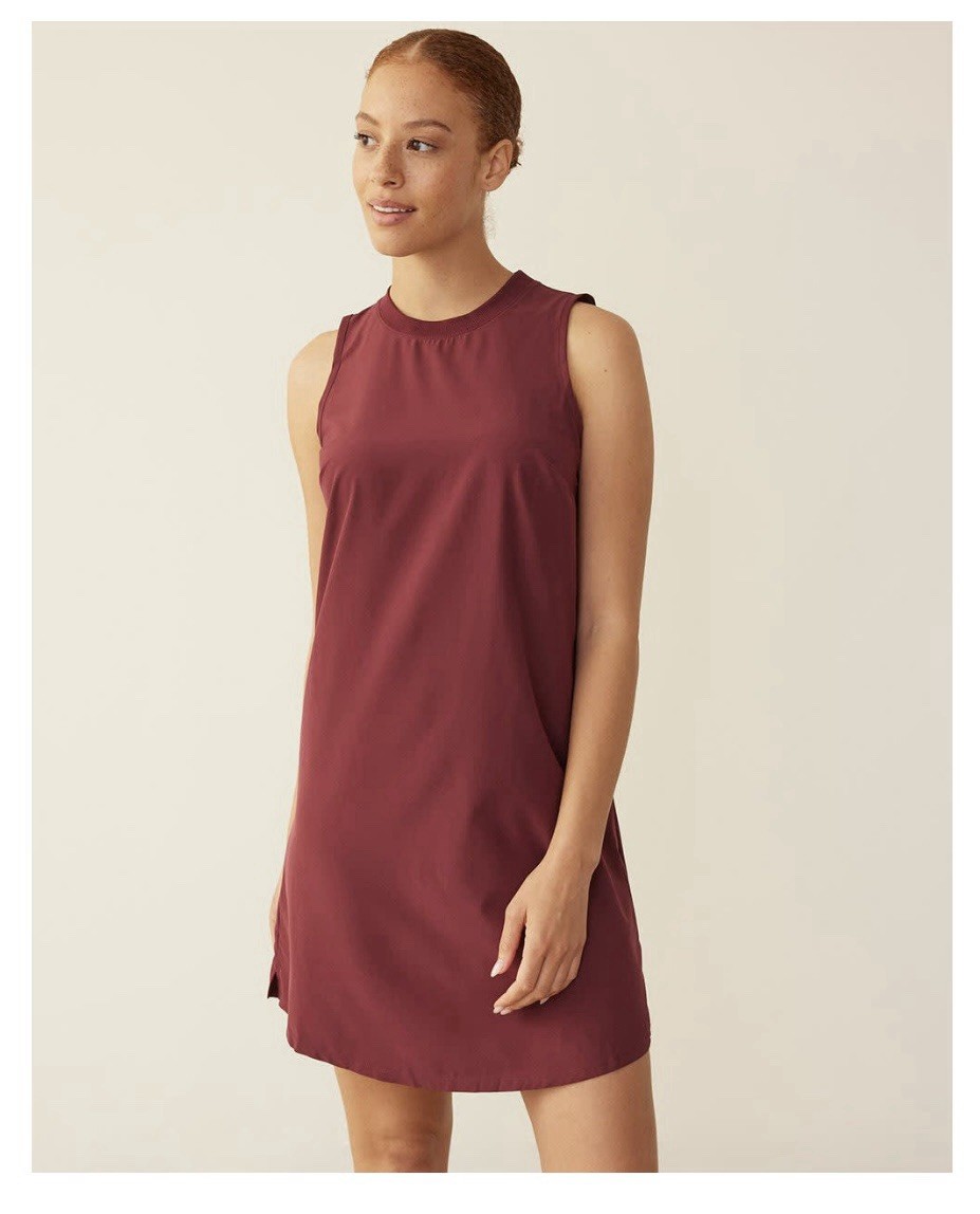 Remans Mix Media Sleeveless Dress Size XS Red