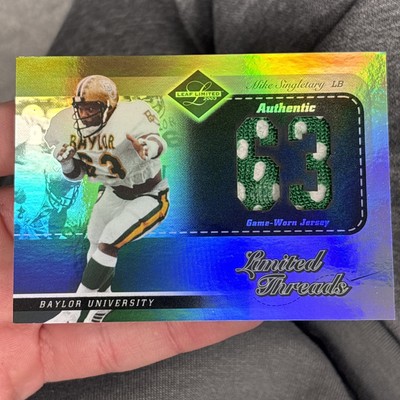 Mike Singletary 2003 Leaf Limited Threads /63 #LT-77 GU Jersey Relic Baylor SP