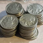 40 (full roll worth) Full Date Buffalo Nickels Actual Coins In Pics A7-17