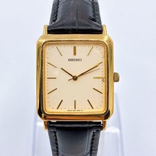 SEIKO 7N01 5020 1988 Square Gold Vintage