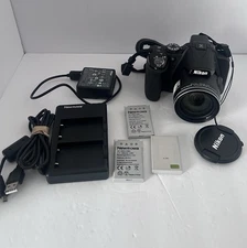 Nikon Coolpix P520 Digital Camera 18.1 Mp 42X Opt Zoom 3 Batteries & Case