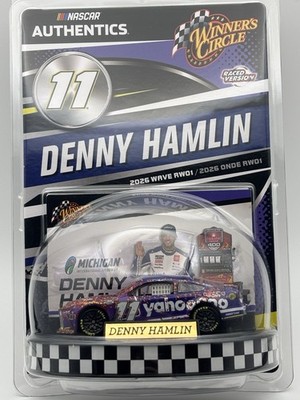 Denny Hamlin #11 Yahoo Winners Circle Michigan Win Raced 1:64 NASCAR Diecast