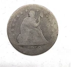 Cull 1858 Liberty Seated Silver Quarter 25c US Coin You Grade It A26