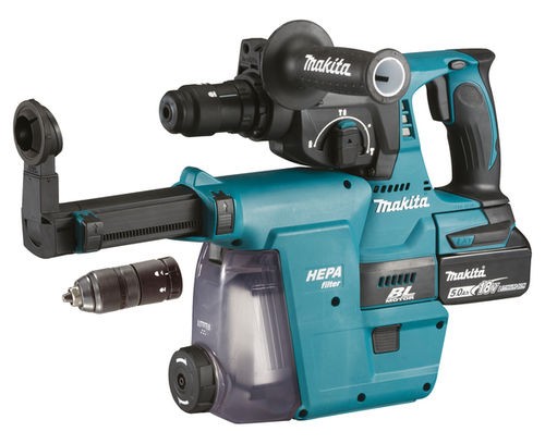 Akku-Kombihammer DHR243RTJW, SDS-PLUS 18V, 2X5,0Ah Und Lader+Staubabsaugung DX07-image