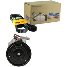 NISSENS Klimakompressor + CONTI 6PK1420 für CHRYSLER VOYAGER IV RG RS
