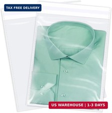 iMailer - 100 Count - 10" x 13" Clear Cellophane Bags Self Seal- Cello Large Res