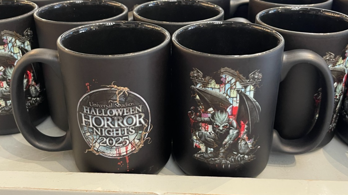 Universal Halloween Horror Nights HHN 2025 Gargoyle Logo Mug Cup