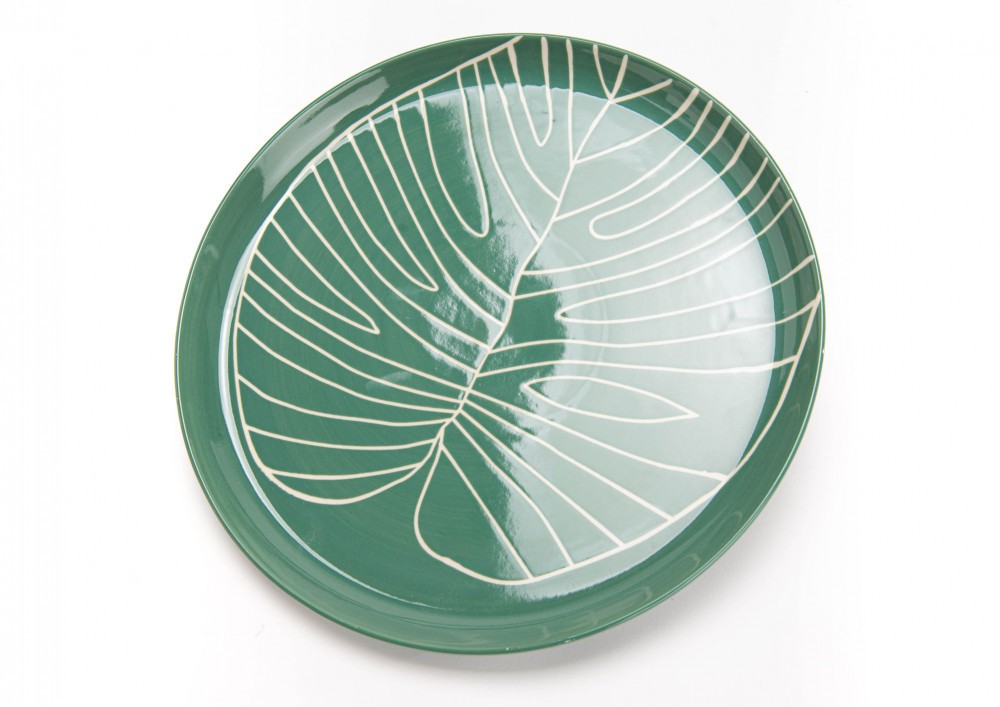 Assiette de présentation 32 cm Natureva en grès véritable pour sublimer vos tables