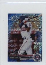 2017 Bowman Chrome Minis Prospects Blue Shimmer Refractor Wander Javier 1m01