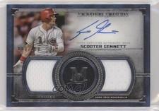 2019 Topps Museum Collection 60/299 Scooter Gennett #SSDA-SG Auto 6fs