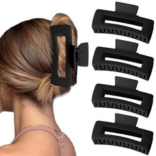 Haarklammern XL 12,7cm Schwarz Starker Halt �...