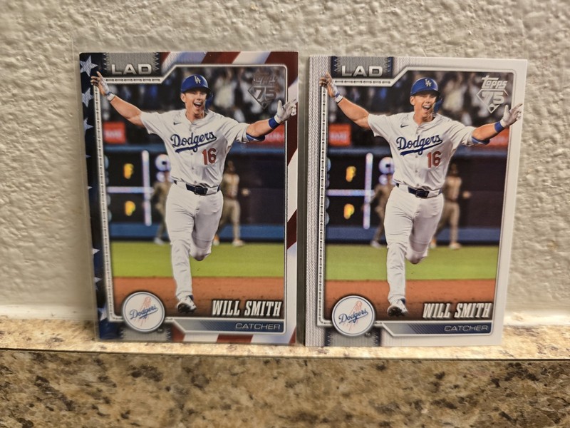 2026 Topps Series 2 - WIll Smith #631 Independence Day 42/76 & Base LA Dodgers