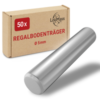 Loumaxx RegalbodenträGer 5Mm – 50 StüCk Einlegeboden Halter – BodenträGer