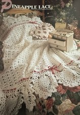 CROCHET Annie  s Afghan Quilt Club   Pineapple Lace   PATTERN 