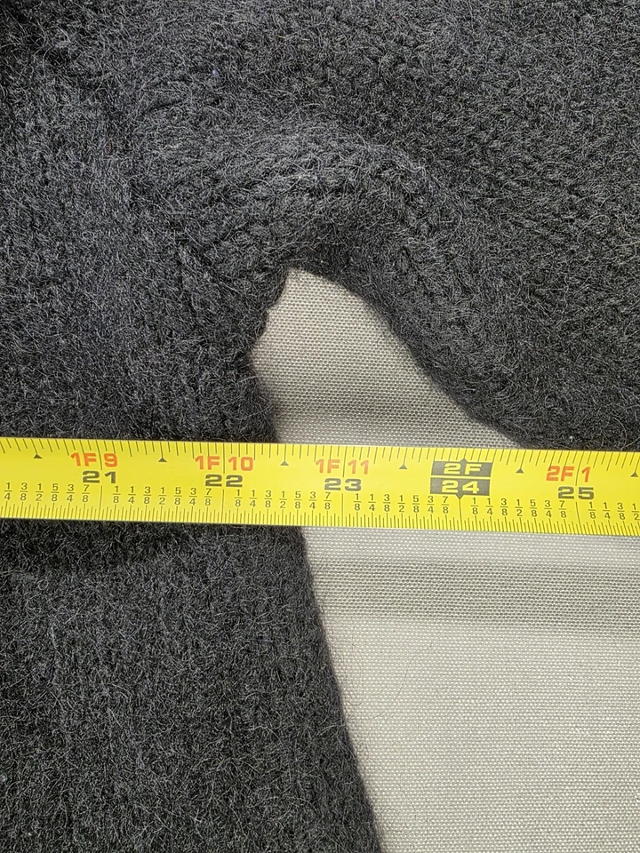 Cárdigan abierto Soft Surroundings Telluride lana mohair negro suéter plumero XL Foto 4 de 4