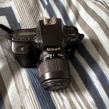 Nikon F50 Black 35mm SLR Film Camera with 35-80mm Zoom Lens & Red Filter