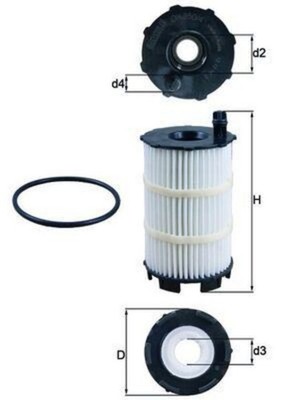 MAHLE Oil Filter For AUDI LAMBORGHINI VW A4 Avant A5 A6 Allroad A8 079198405E