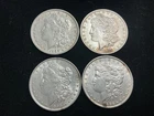 Morgan Silver Dollars Lot of 4 coins