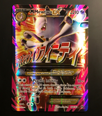 M Mewtwo EX 160/162 Full Art XY Breakthrough English Pokemon TCG