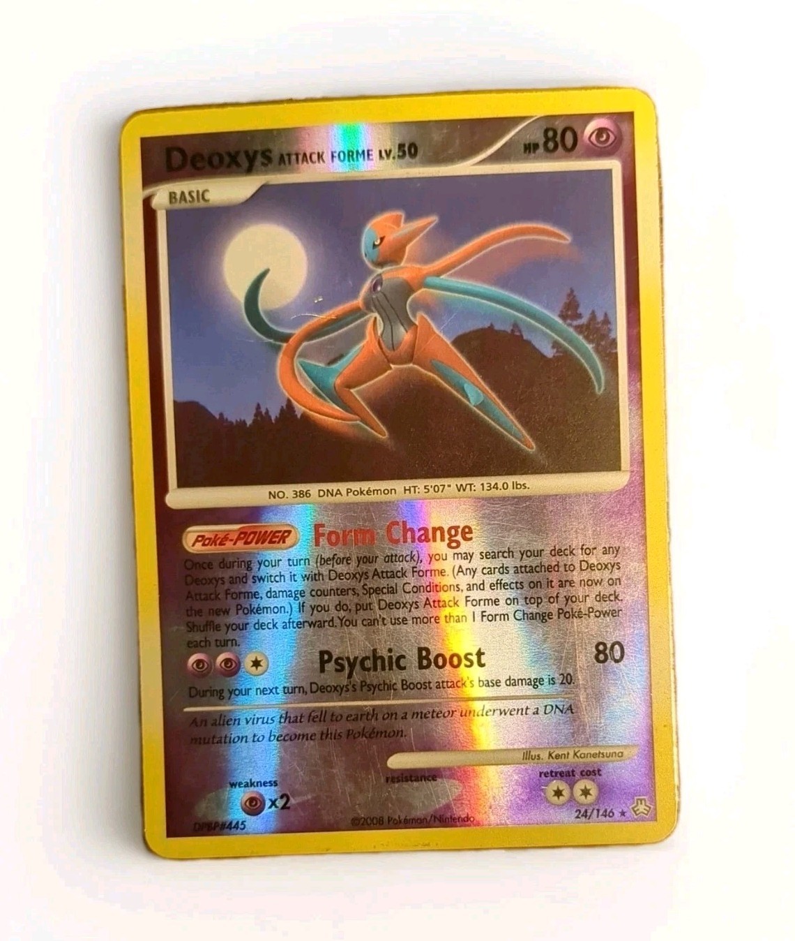 Pokemon Card Deoxys Attack Forme 24/146 Reverse Holo Legends Awakened MP