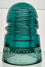 Aqua CD-147 HEMINGRAY PATENTED OCT 8 1907 - Embossing error