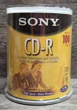 Sony CD-R Discs High Speed 100-Pack 80 Min 1x-48x 700 MB Sealed New