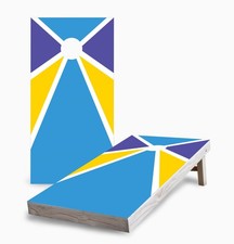 Cornhole Game Set Skips Garage Pinwheel Design 24x48 Boards Carry Case