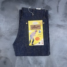 Vintage 1960s Wrangler Blue Bell Sanforized Denim Jeans 28x34 Deadstock Made USA