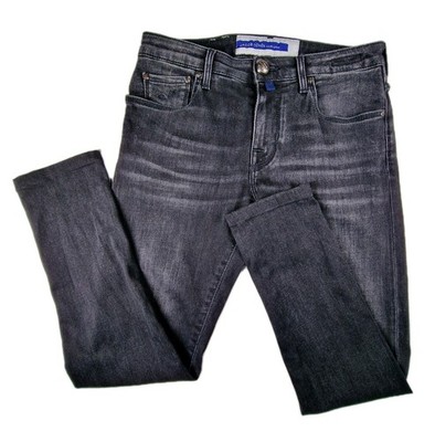 Jacob Cohen Men's W30 L28 Chris Luxury Denim Jeans Black Wash Slim