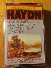 Haydn symphonies no.26 lamentatione/no.27 and no.6         cassette