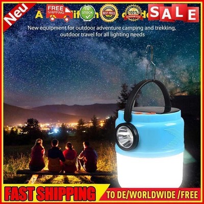 LED Solar Emergency Light Power Display Hanging Dimmable Outdoor Travel Lighting