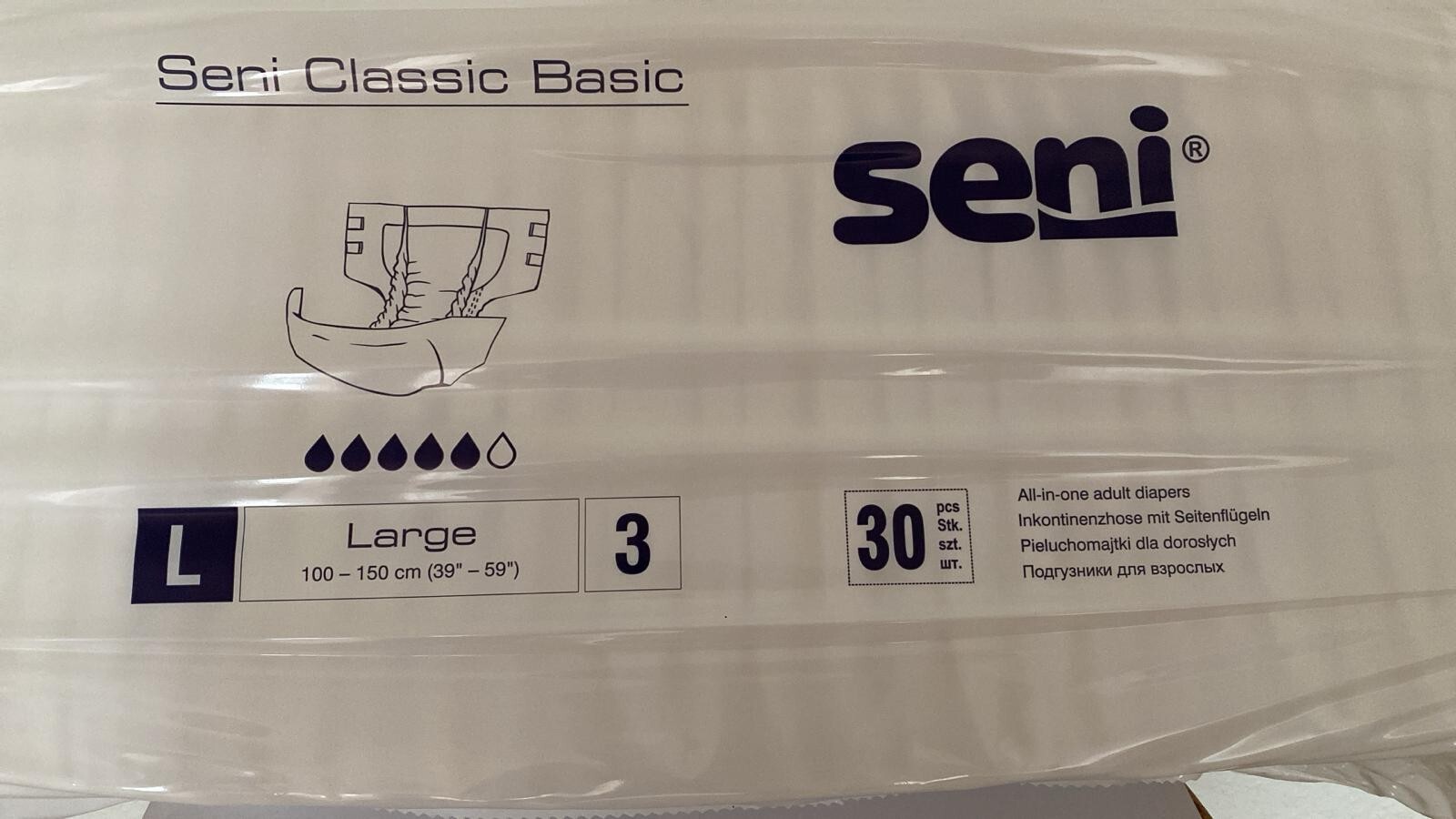 seni classic basic L (3) 2 Packungen vorhanden