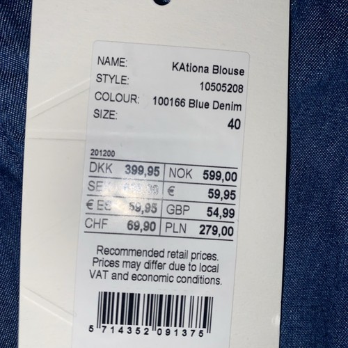 (2) Kaffe KAtiona Blouse UK40 size40 £54 new - Picture 4 of 7