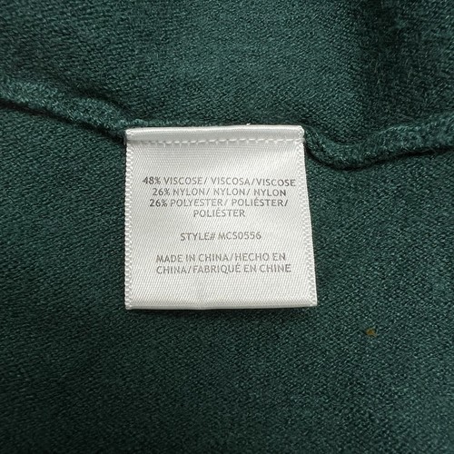 ModCloth Knit Sweater Dress Evergreen With Colorful Striped Top Button Up Size L - Picture 7 of 10