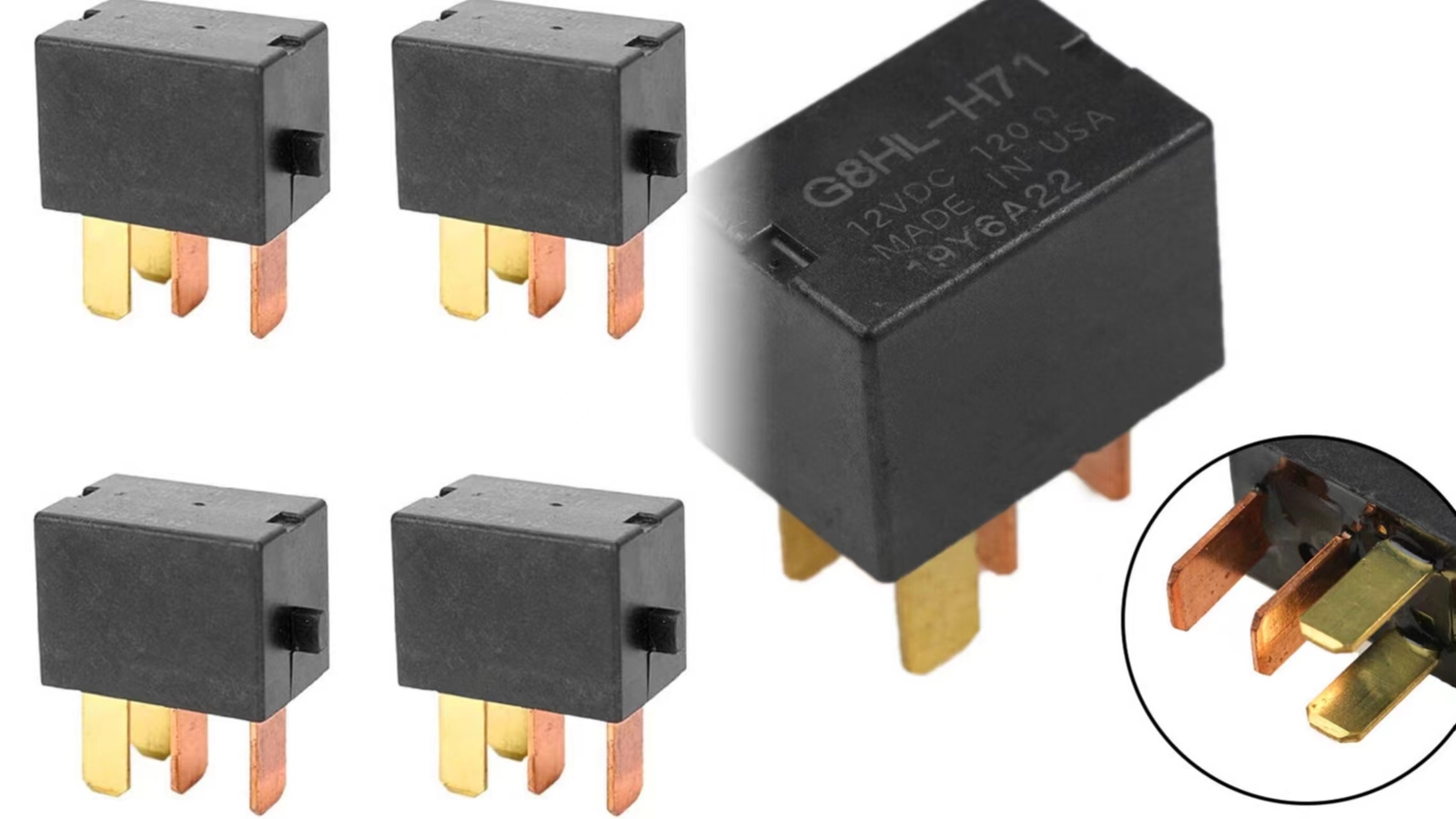 5PCS A/C Compressor Relay G8HL-H71 For Honda Odyssey Pilot Ridgeline CR-V CR-Z-image