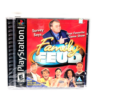 Family Feud Sony PlayStation 1 2000 PS1 Hasbro Interactive