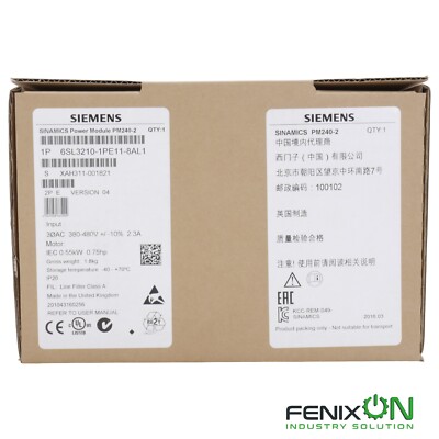 SIEMENS 6SL3210-1PE11-8AL1 SINAMICS POWER MODULE PM240-2