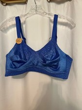 WACOAL 852303 BACK APPEAL WIRE FREE BRA BLUE 38D