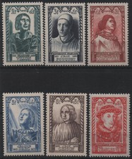 FRANCE 1946 : N° 765/770 CÉLÉBRITÉS DU 15ᵉ SIÈCLE - NEUF** TTB