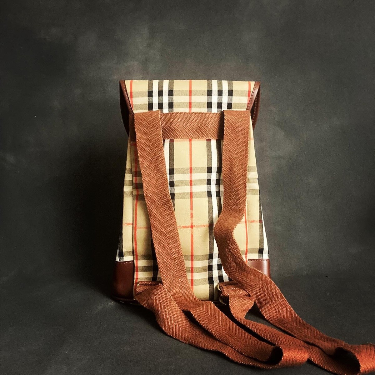 Burberry Vintage Nova Check Haymarket Backpack | eBay