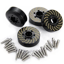 RCBATER 4Pcs 9mm Wheel Hex Hub Brass Weights for RC 1/10 Car 1.9" 2.2" Wheel Rim