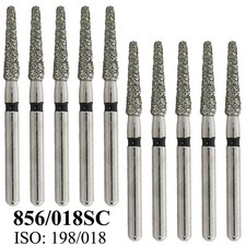 Dental Diamond Bur 856/018SC Super Coarse Round End Taper FG 198-018 Burs Black