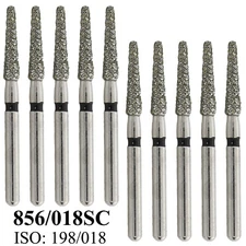 Dental Round End Taper Diamond Burs Super Coarse FG Bur 856/018SC High Speed