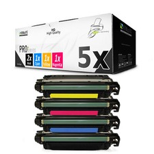 5X Toner For HP Color LaserJet Enterprise CP 5525 XH DN N CE270A-73A 650A CMYK