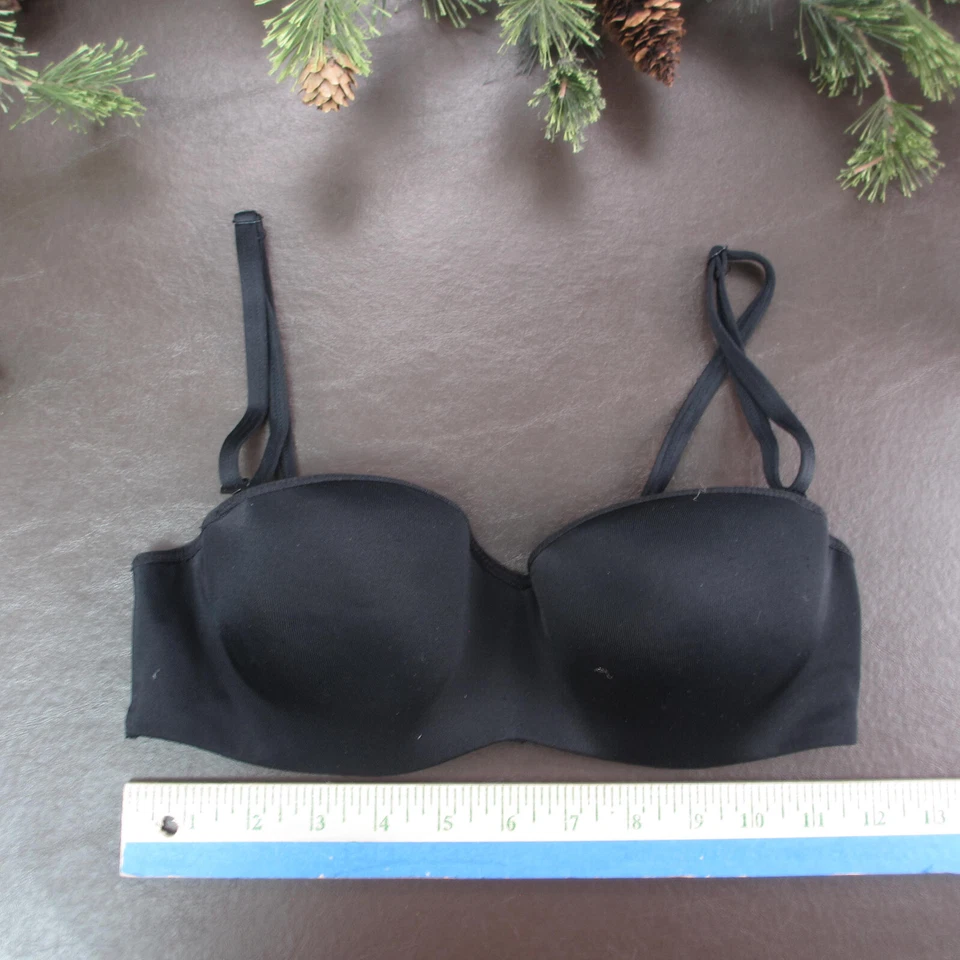 Sujetador Fashion Forms 32C Negro Acolchado Con Aros Cierre Ajustable Espalda Foto 2 de 4